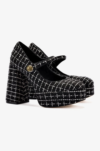 Emma Pump In Black Tweed