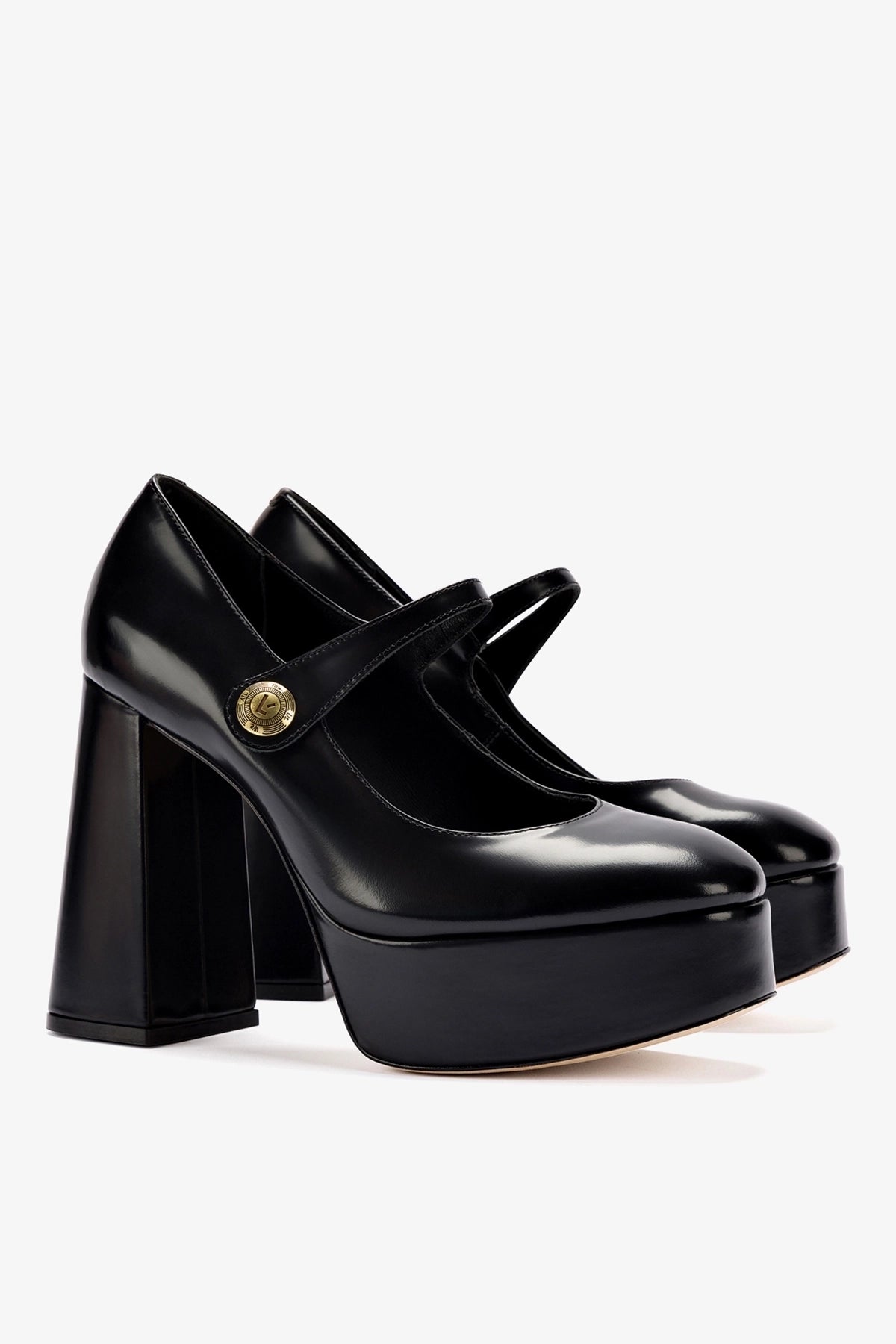 Emma Pump In Black Leather - Pumps - Larroudé – Larroude