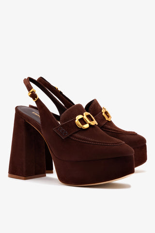 Harrington Loafer Hi In Brown Suede