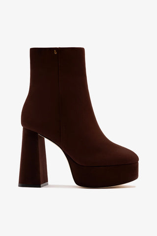 Dolly Platform Boot Brown Suede Boot Larroudé