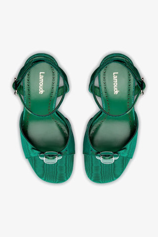 Daisy Platform In Emerald Fabric