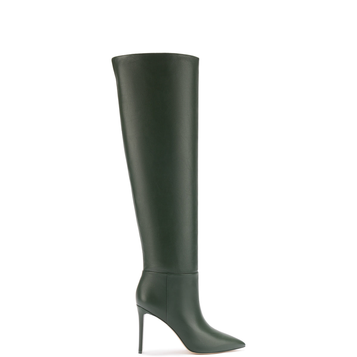 Larroude x Jennifer Fisher Boot In Martini Green Leather