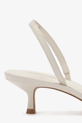 Mini Annie Sandal In Ivory Leather