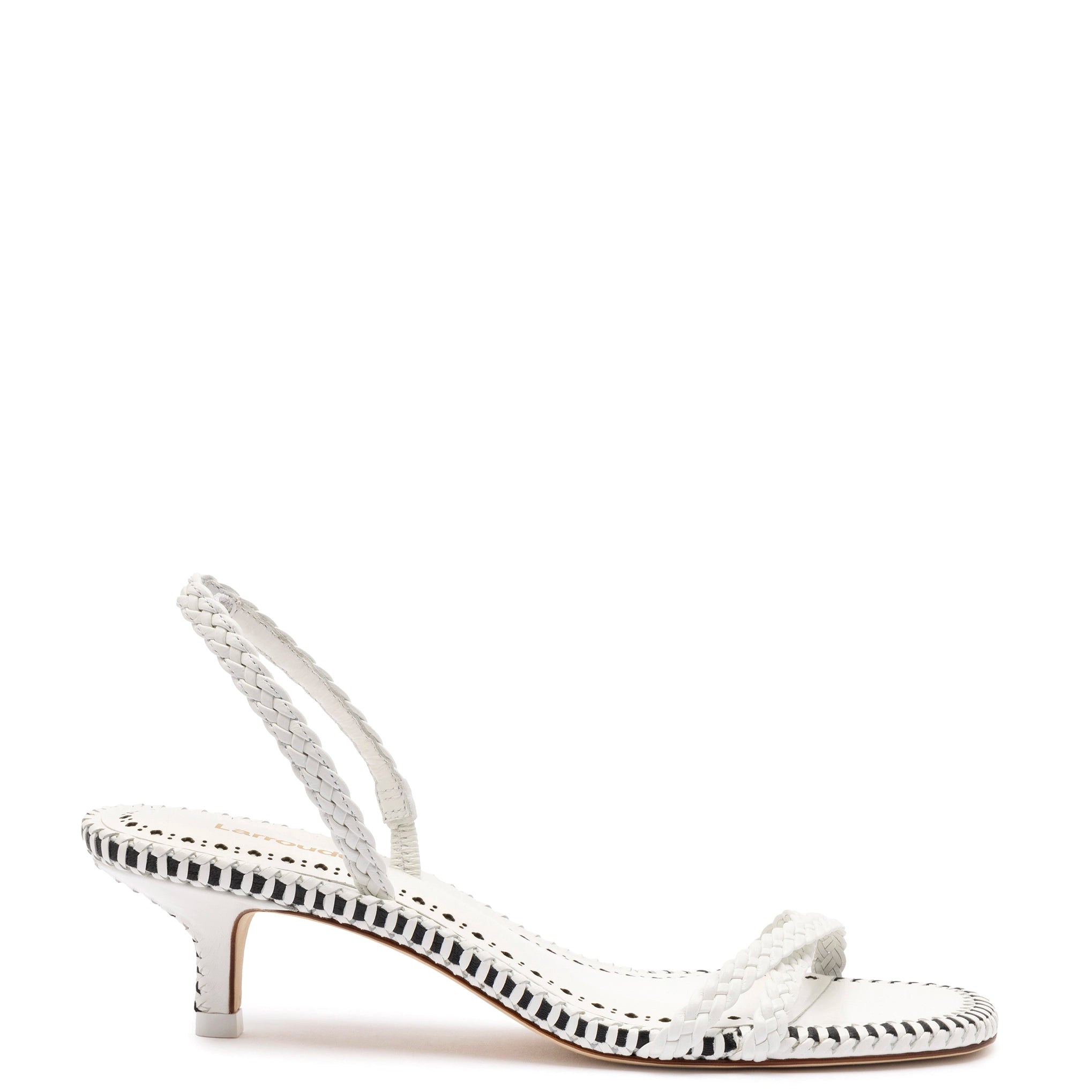 Sandalia Mini Annie en Piel Blanca