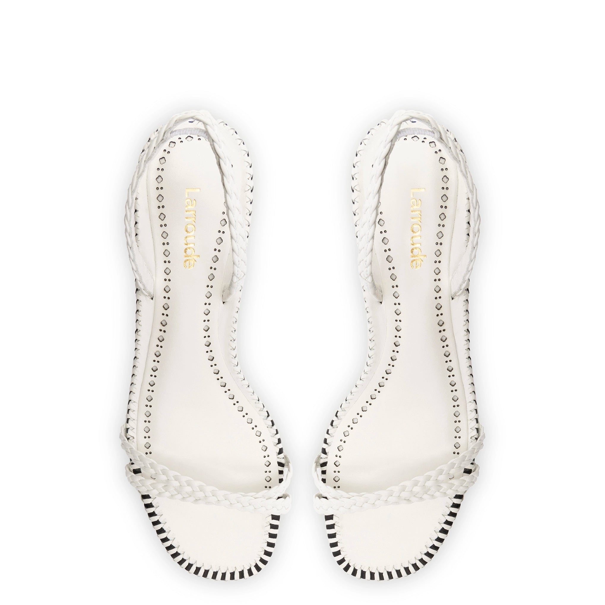 Sandalia Mini Annie en Piel Blanca