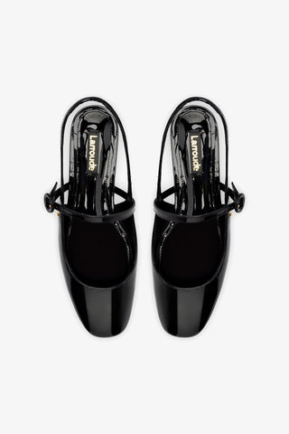 Georgina Ballet Flat In Black Patent Leather