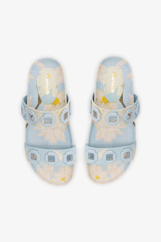 Milan Slide In Maya Printed Raffia