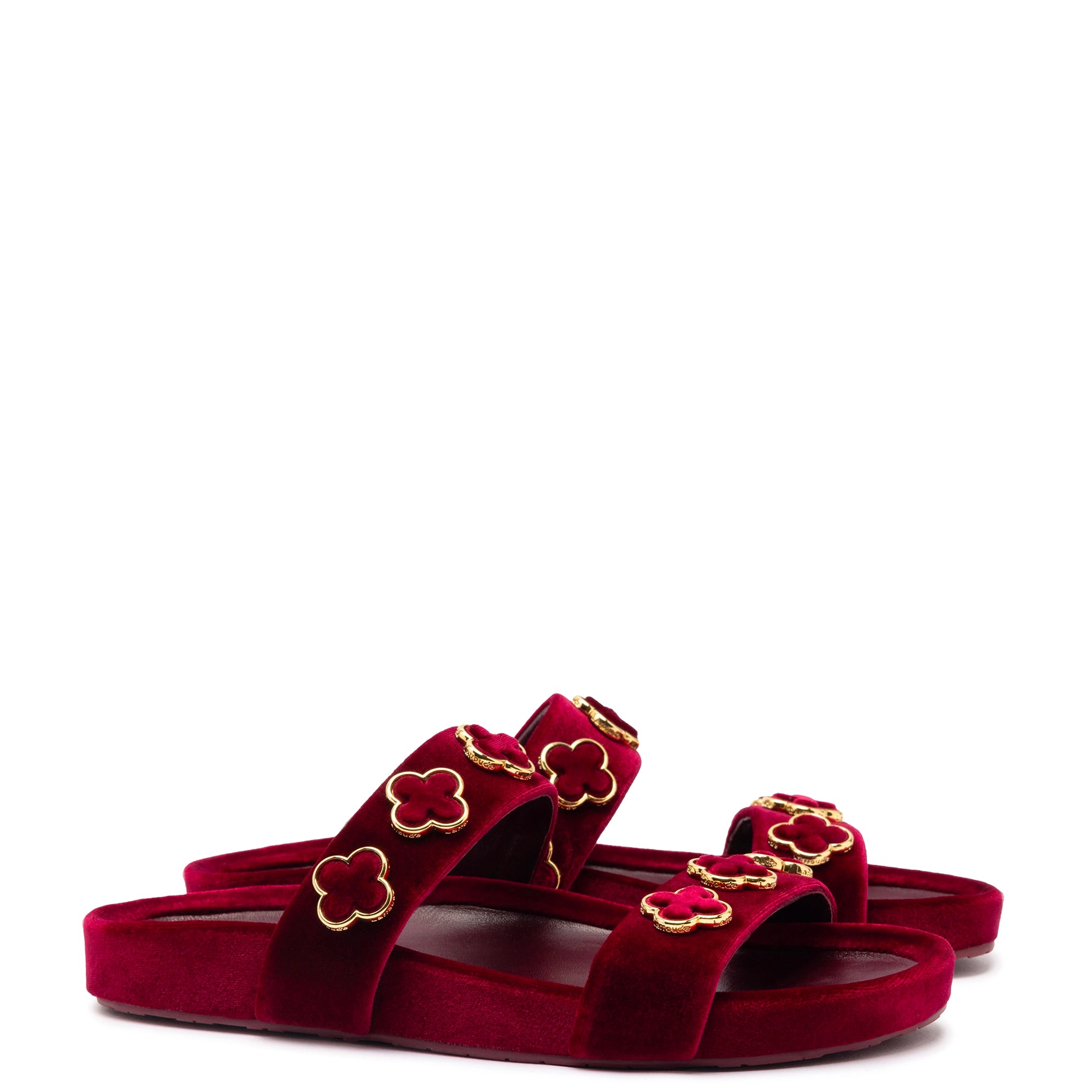 Milan Piccolo Slide In Wine Velvet