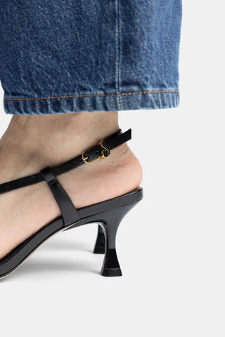 Daphne Sandal In Black Leather