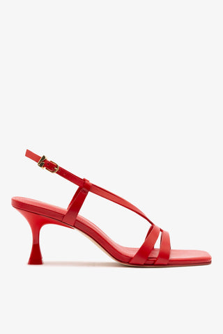 Daphne Sandal In Scarlet Leather