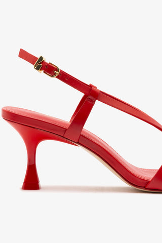 Daphne Sandal In Scarlet Leather