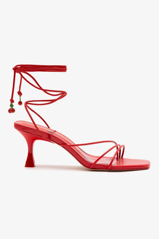 Nadia Sandal In Scarlet Leather