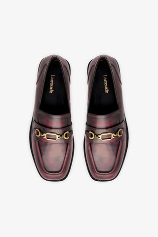 Patricia Loafer In Brushoff Wine Leather