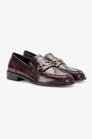 Patricia Loafer In Brushoff Wine Leather