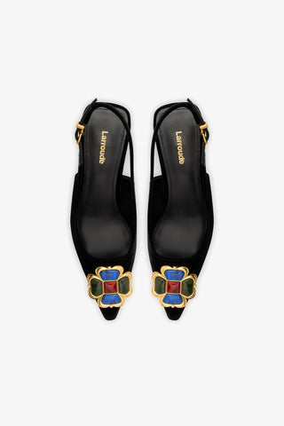 Chrissy Low Pump In Black Velvet