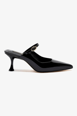 Ines Mule In Black Patent Leather