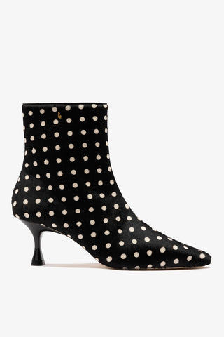 Ines Boot Black Printed Hair Leather Boot Larroudé