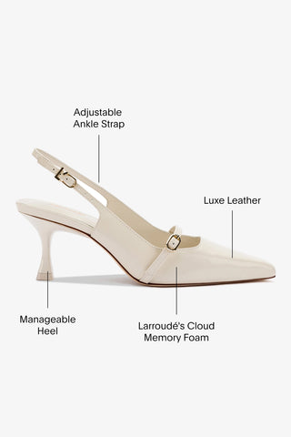 Ines Pump In Ivory Leather