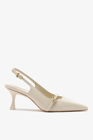 Ines Pump Ivory Leather