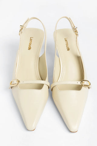 Ines Pump Ivory Leather