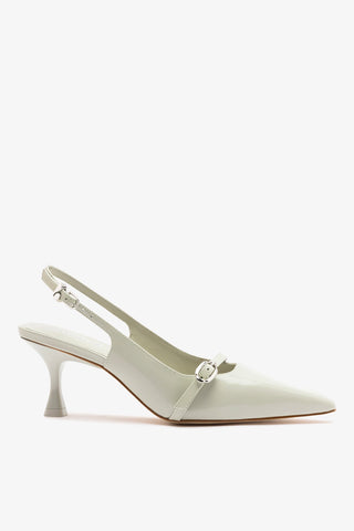 Ines Pump Gray Leather Pump Larroudé