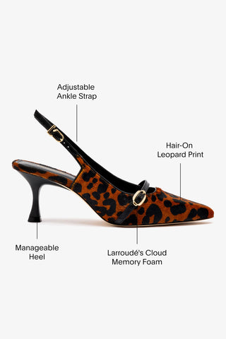 Ines Pump In Leopard Print Calf Hair