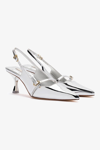 Ines Pump In Silver Specchio