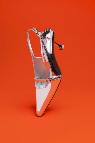 Ines Pump In Silver Specchio