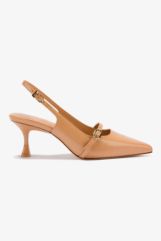 Ines Pump In Tan Leather