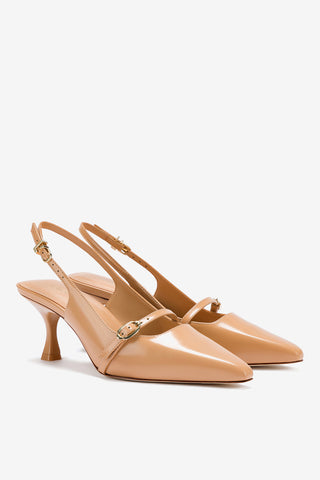 Ines Pump In Tan Leather