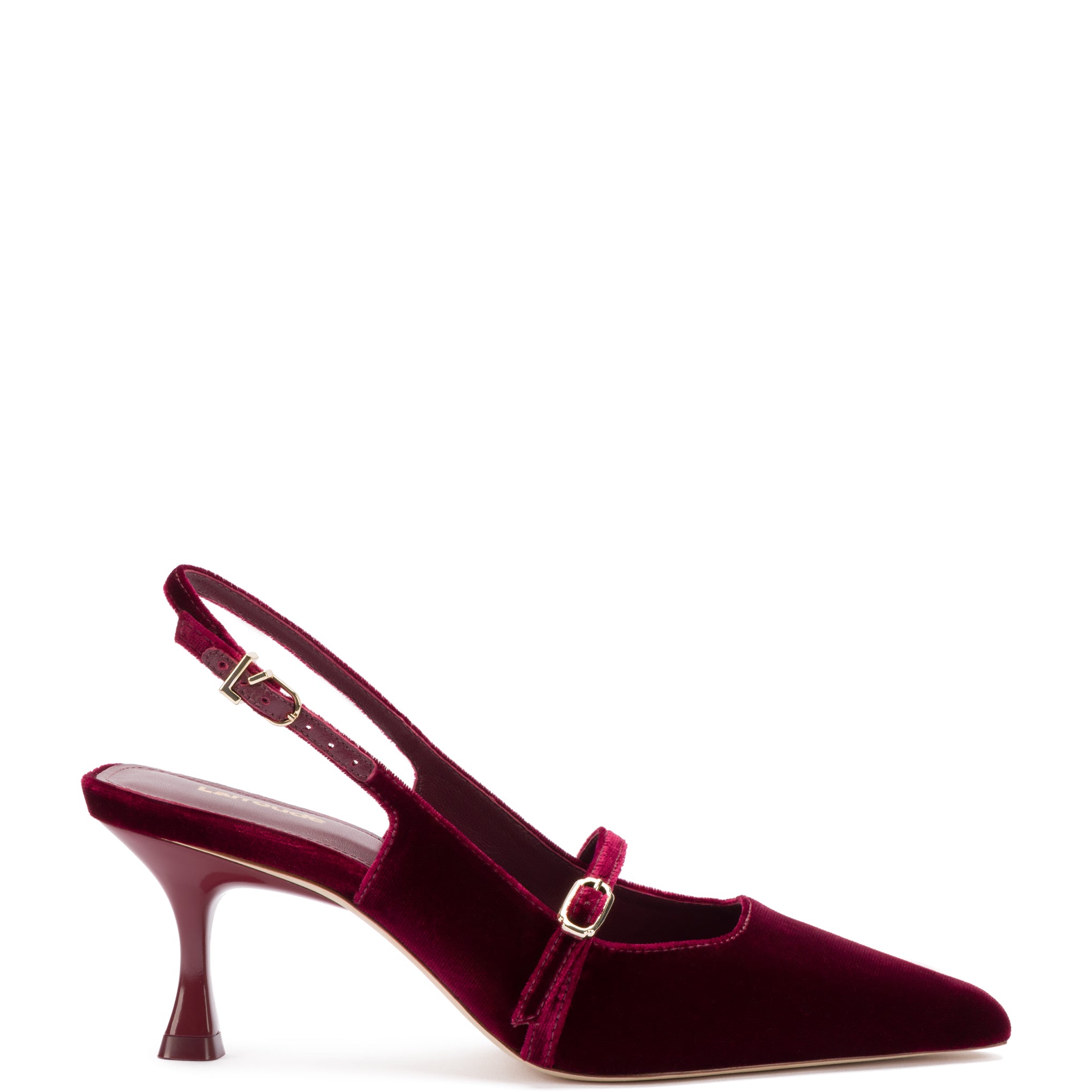 Wine colored outlet kitten heels