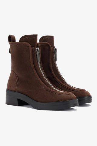 Nicole Lo Boot In Brown Suede