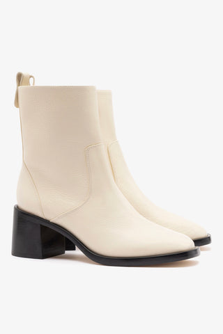 Mini Ricky Boot In Ivory Leather