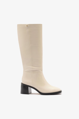 Ricky Boot In Ivory Leather