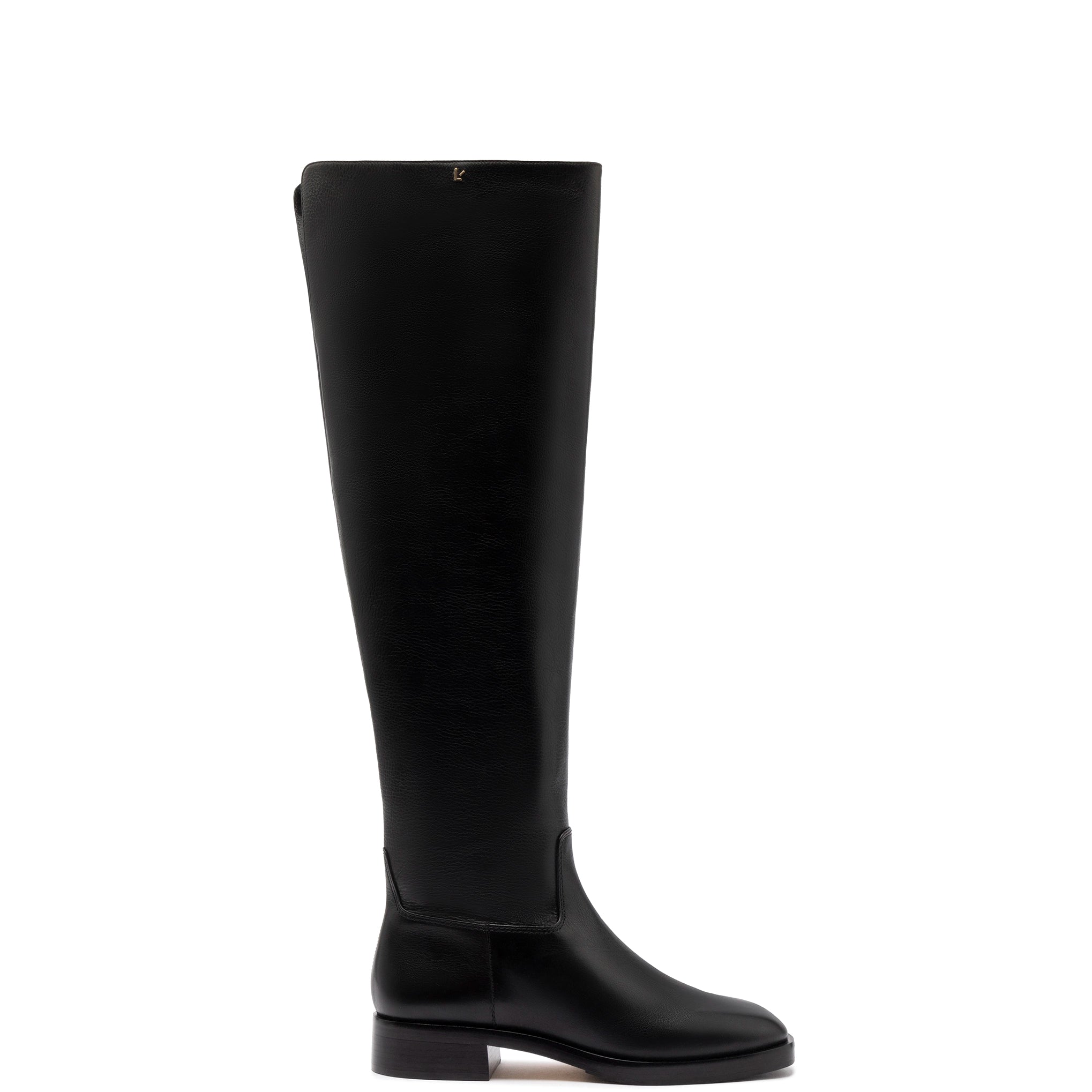 Anne Hi Boot In Black Leather