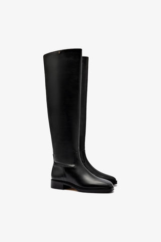 Anne Hi Boot In Black Leather