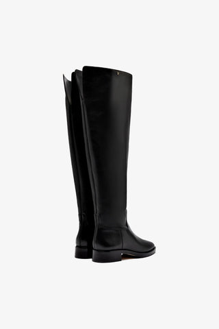 Anne Hi Boot In Black Leather