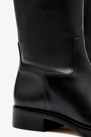 Anne Hi Boot In Black Leather