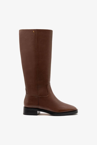 Anne Boot Burnt Umber Leather Boot Larroudé
