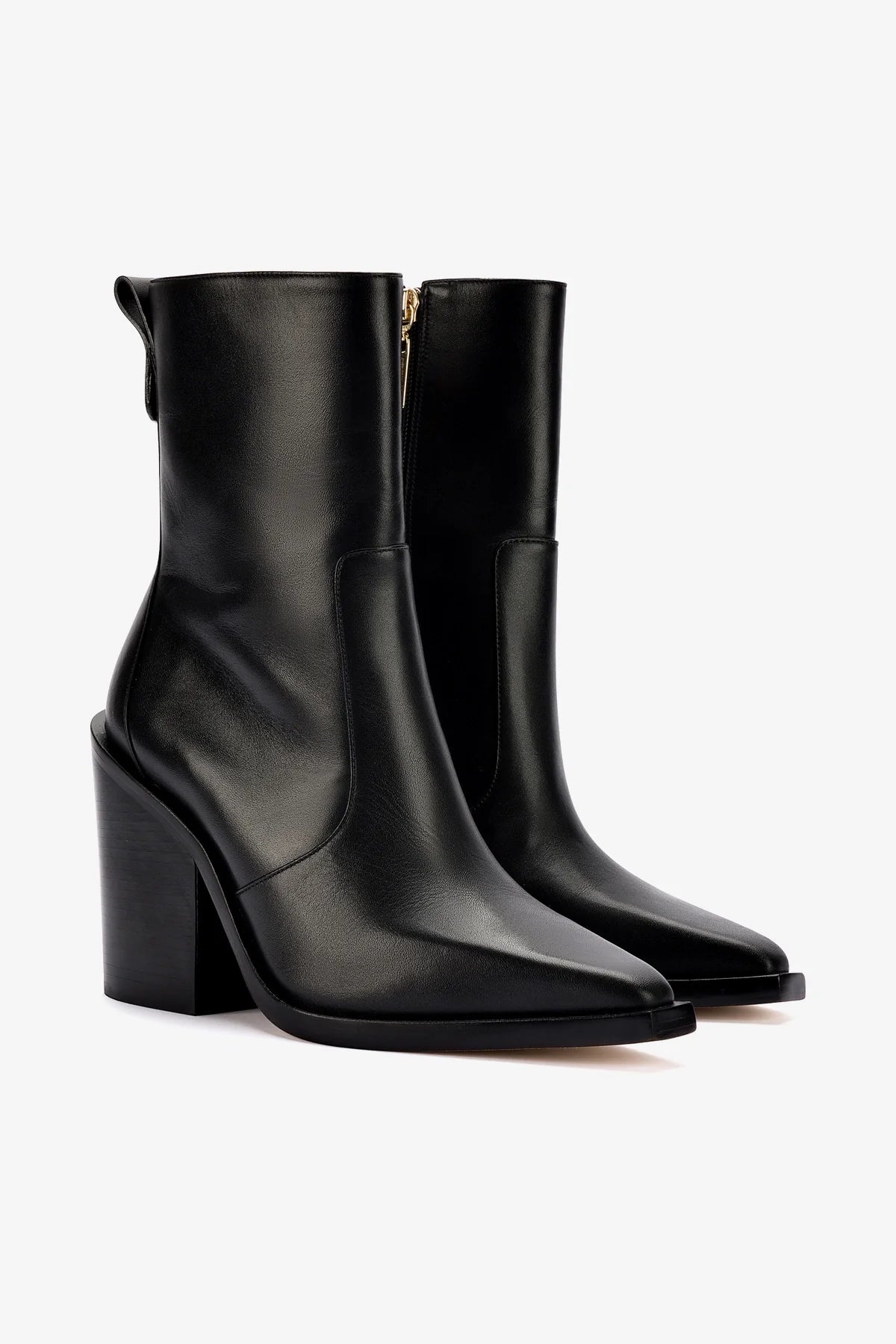 James Boot In Black Leather Boots Larroudé – Larroude