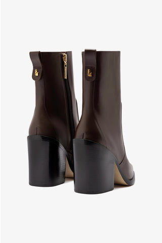 James Bootie In Brown Leather