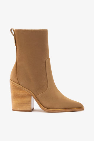James Bootie In Peanut Suede