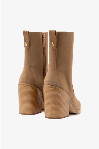 James Bootie In Peanut Suede