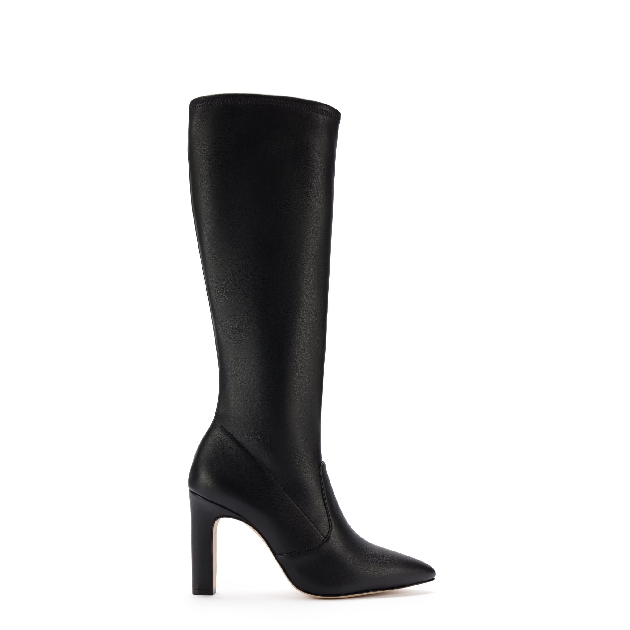 Buy Margen Ankle High Pointed Toe Block Heeled Boot In Black | Boots | Rag  & Co United States