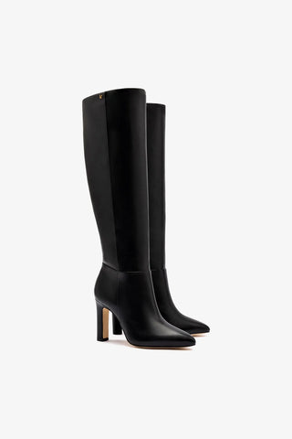 Cindy Hi Boot In Black Leather