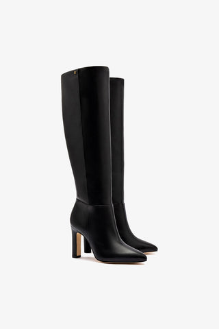 Cindy Hi Boot In Black Leather