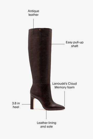 Cindy Boot Hi In Brown Leather