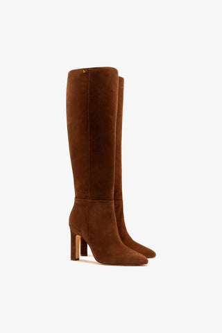 Cindy Boot Hi In Burnt Umber Suede