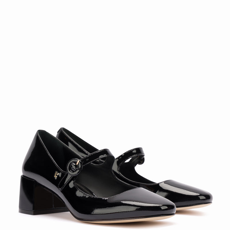 Blair Block Pump In Black Patent