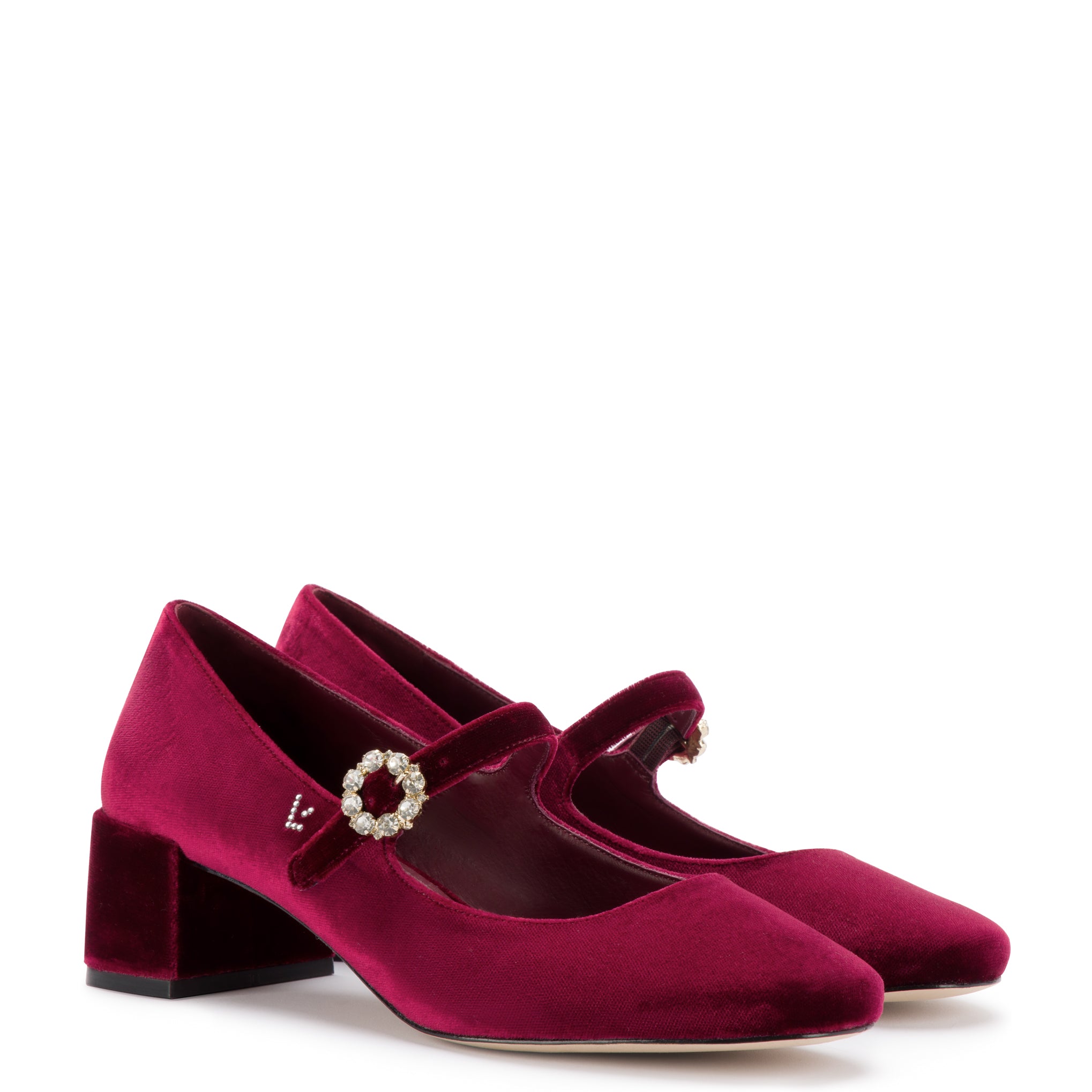 Wine deals velvet heels